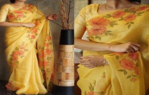 Floral Organza Sarees